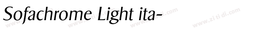 Sofachrome Light ita字体转换